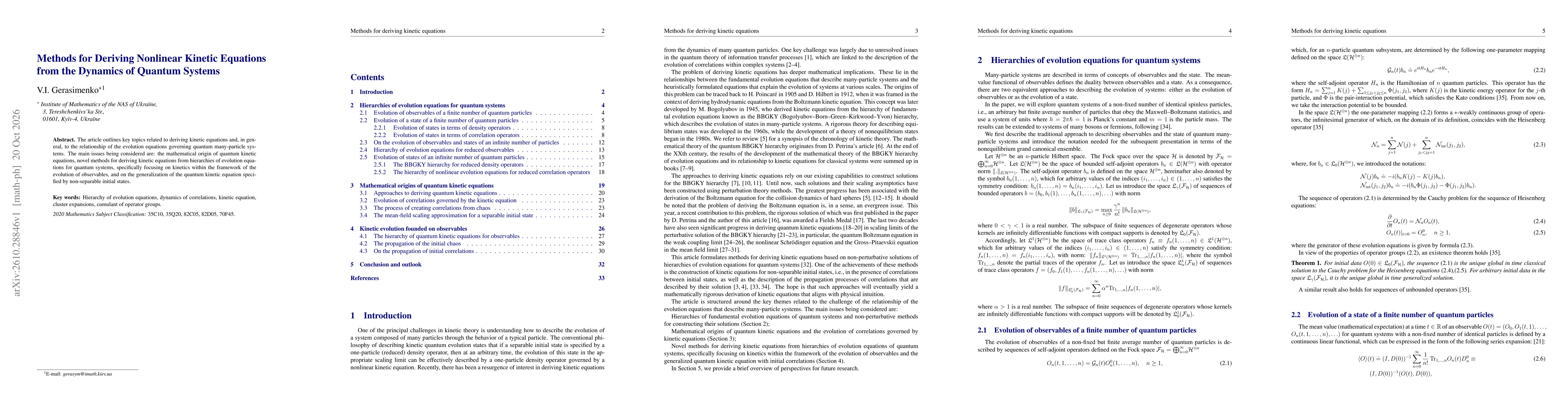 Thumbnail for Methods for Deriving Nonlinear Kinetic Equations from the Dynamics of Quantum Systems