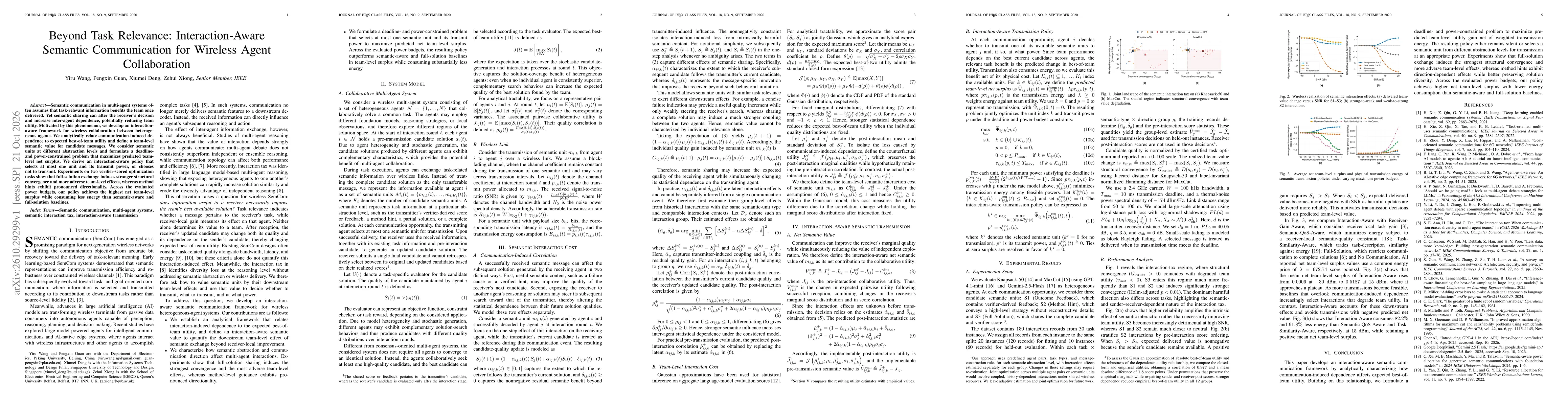 Thumbnail for Beyond Task Relevance: Interaction-Aware Semantic Communication for Wireless Agent Collaboration