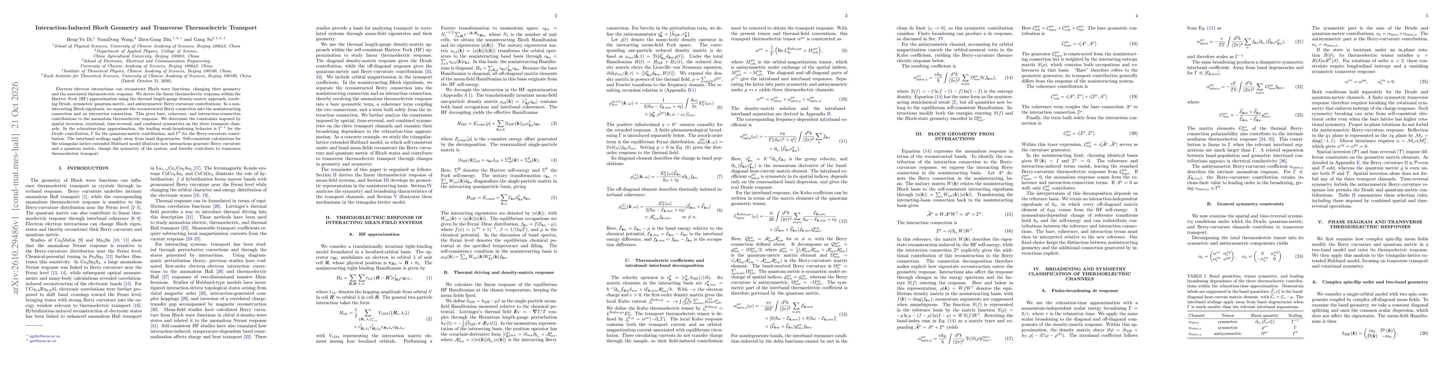 Thumbnail for Interaction-Induced Bloch Geometry and Transverse Thermoelectric Transport