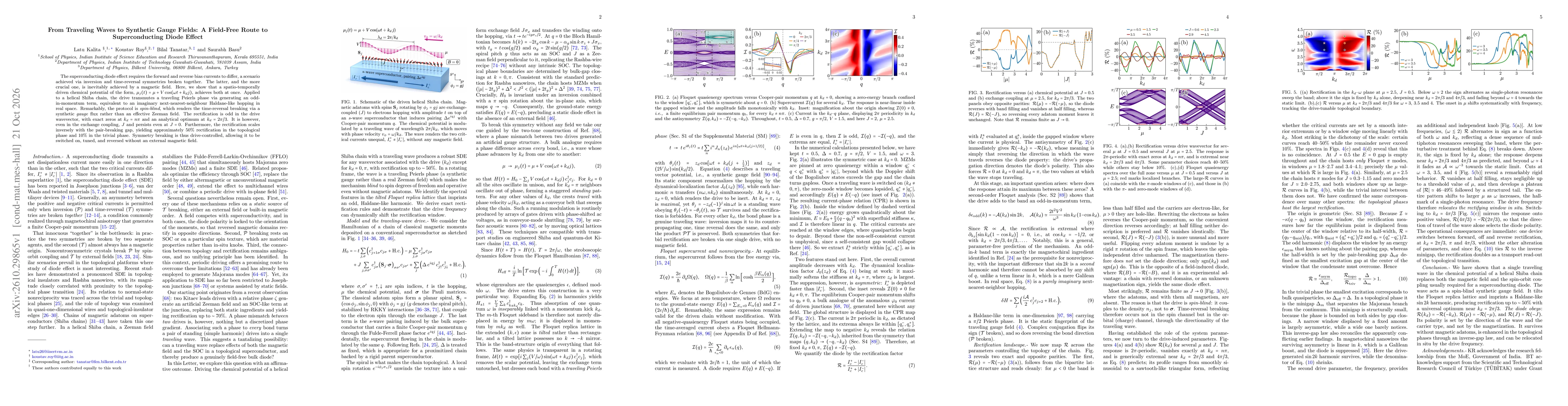 Thumbnail for From Traveling Waves to Synthetic Gauge Fields: A Field-Free Route to Superconducting Diode Effect