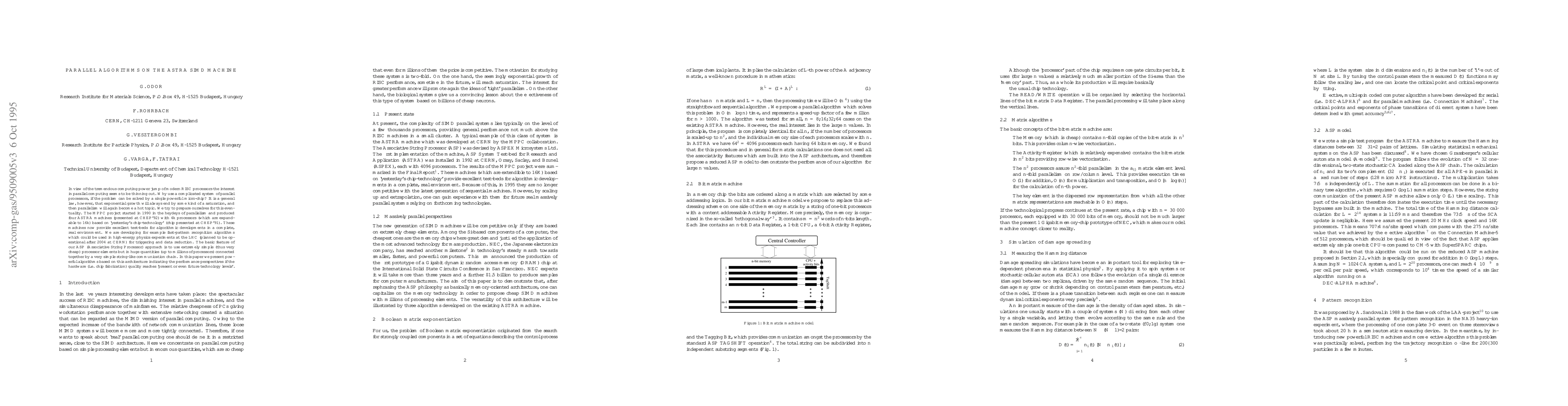 Thumbnail for Parallel Algorithms on the ASTRA SIMD Machine