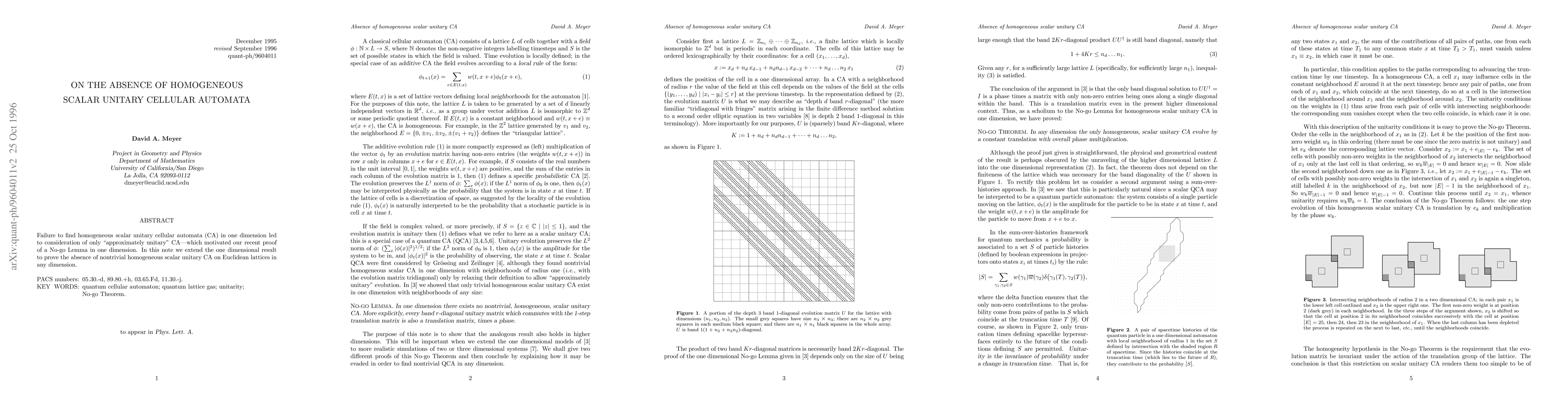 Thumbnail for On the absence of homogeneous scalar unitary cellular automata