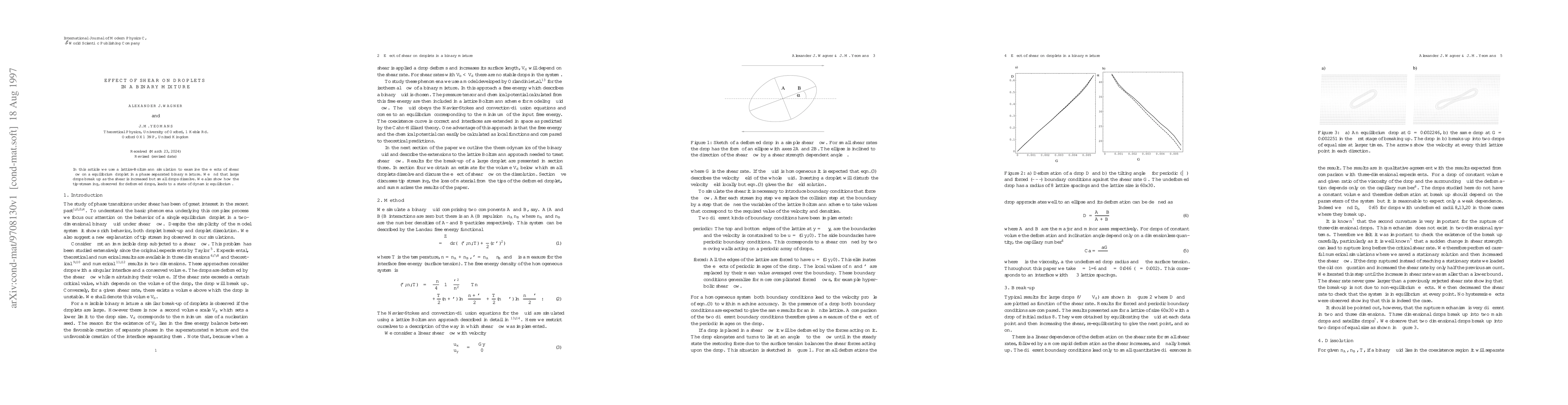 Thumbnail for Effect of shear on droplets in a binary mixture