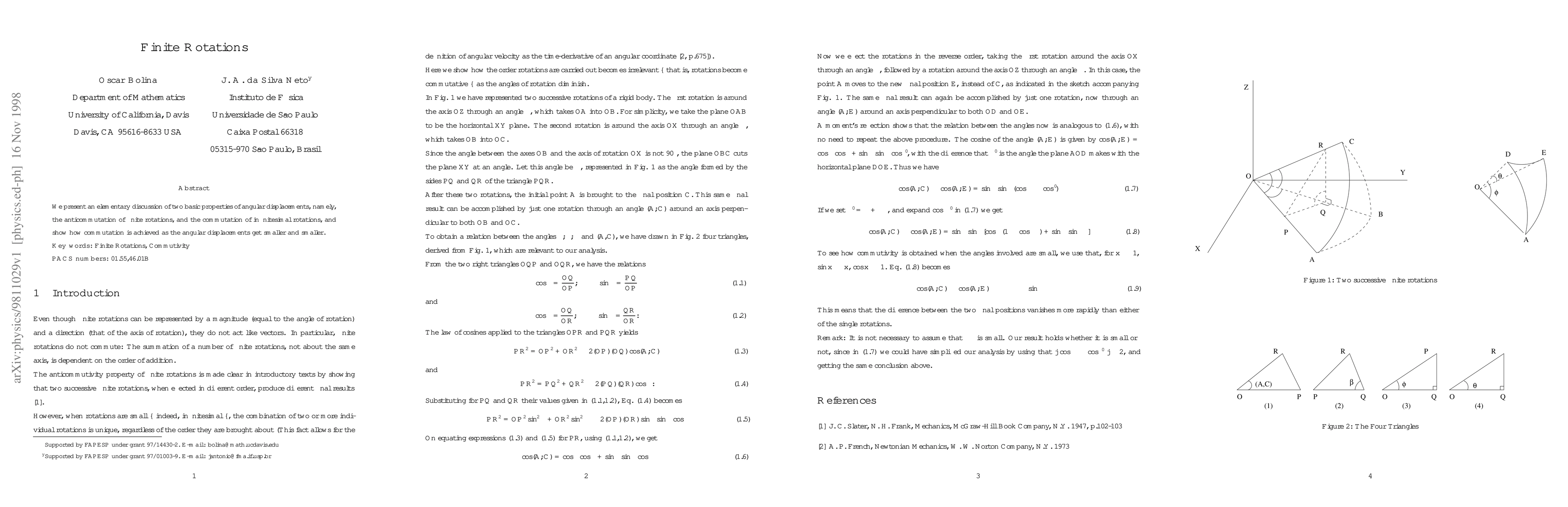 Thumbnail for Finite Rotations