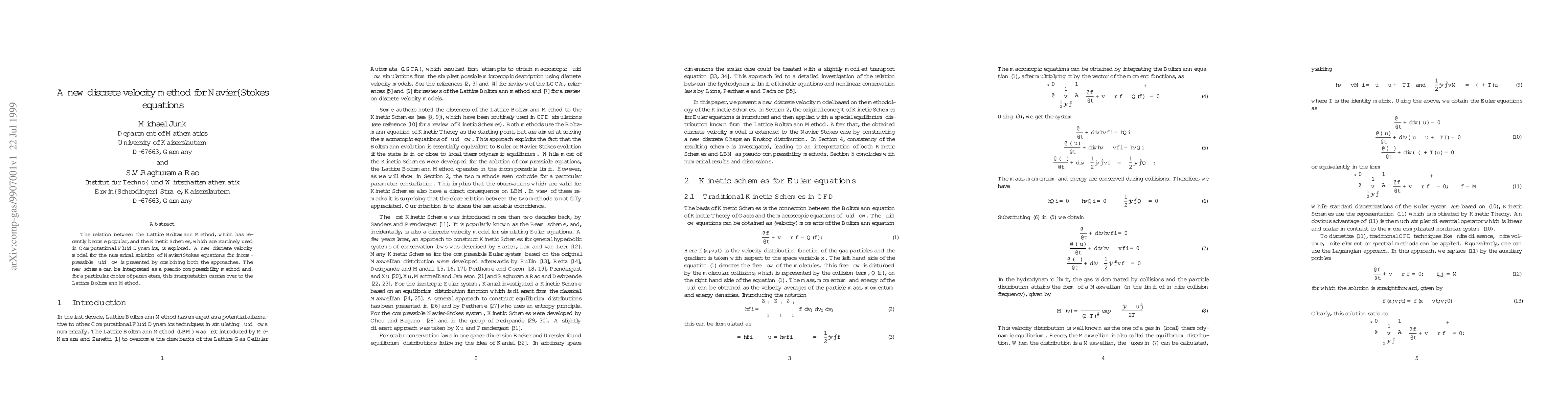 Thumbnail for A new discrete velocity method for Navier-Stokes equations