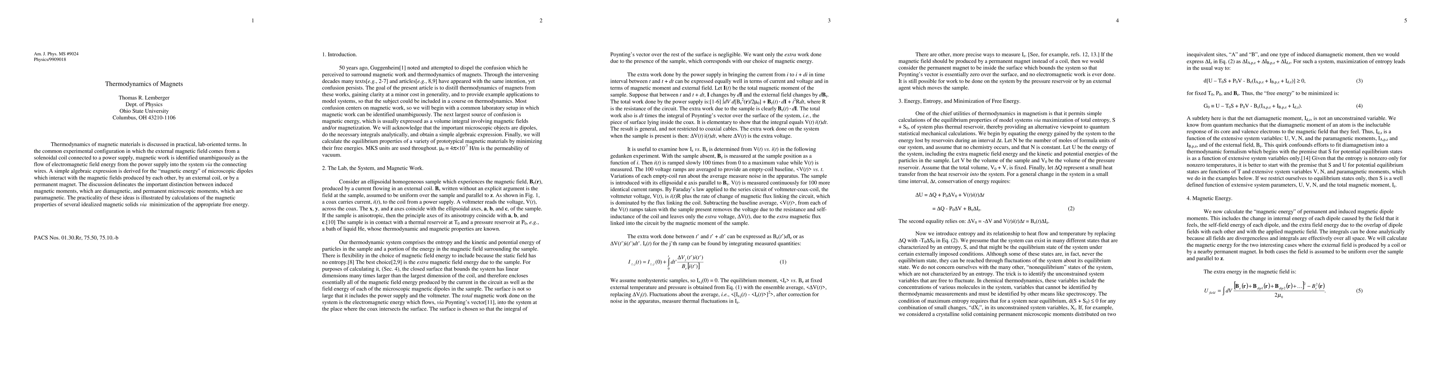 Thumbnail for Thermodynamics of Magnets