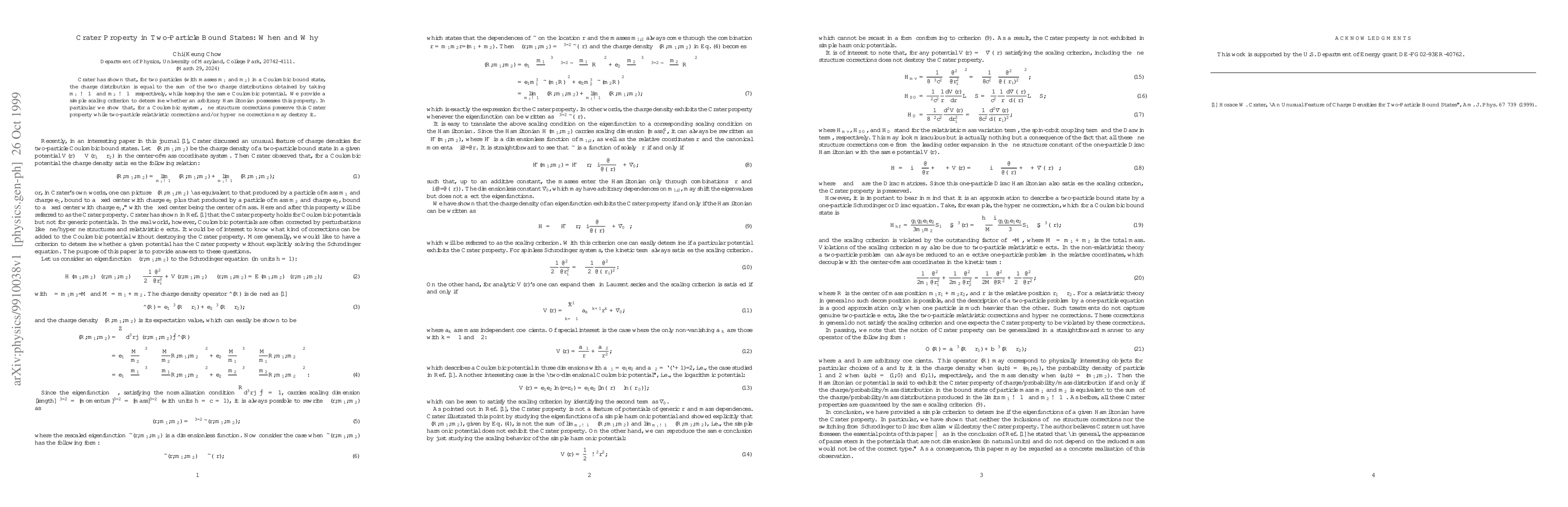 Thumbnail for Crater Property in Two-Particle Bound States: When and Why