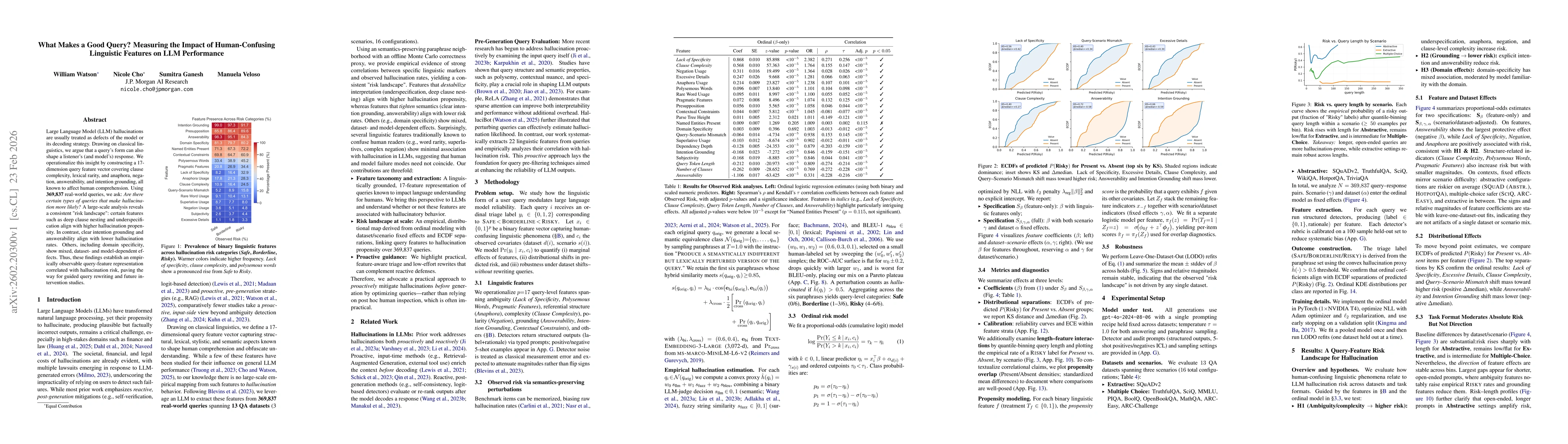 Thumbnail for What Makes a Good Query? Measuring the Impact of Human-Confusing Linguistic Features on LLM Performance