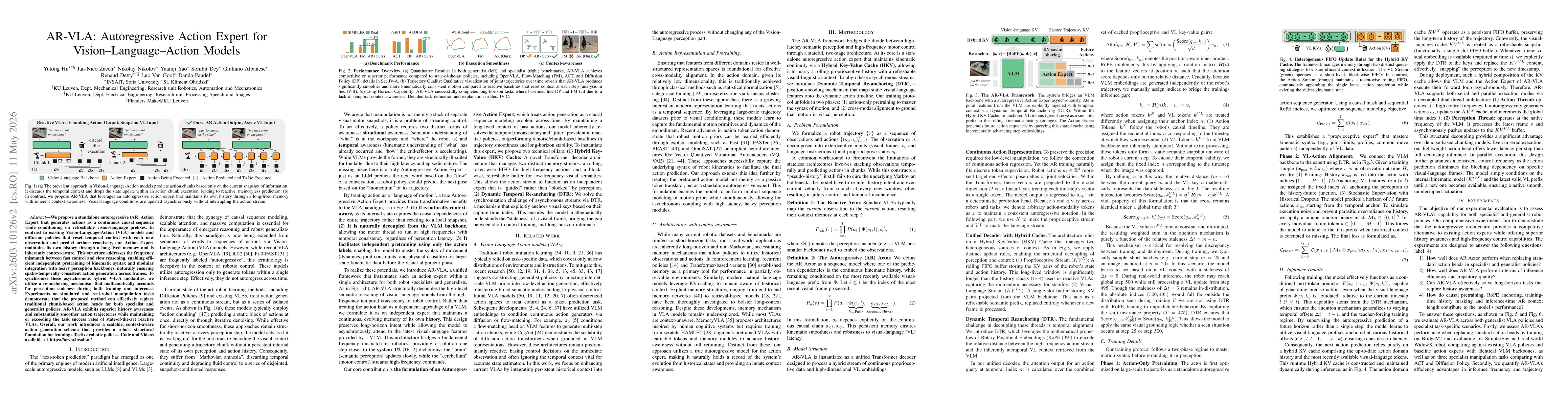 Thumbnail for AR-VLA: True Autoregressive Action Expert for Vision-Language-Action Models