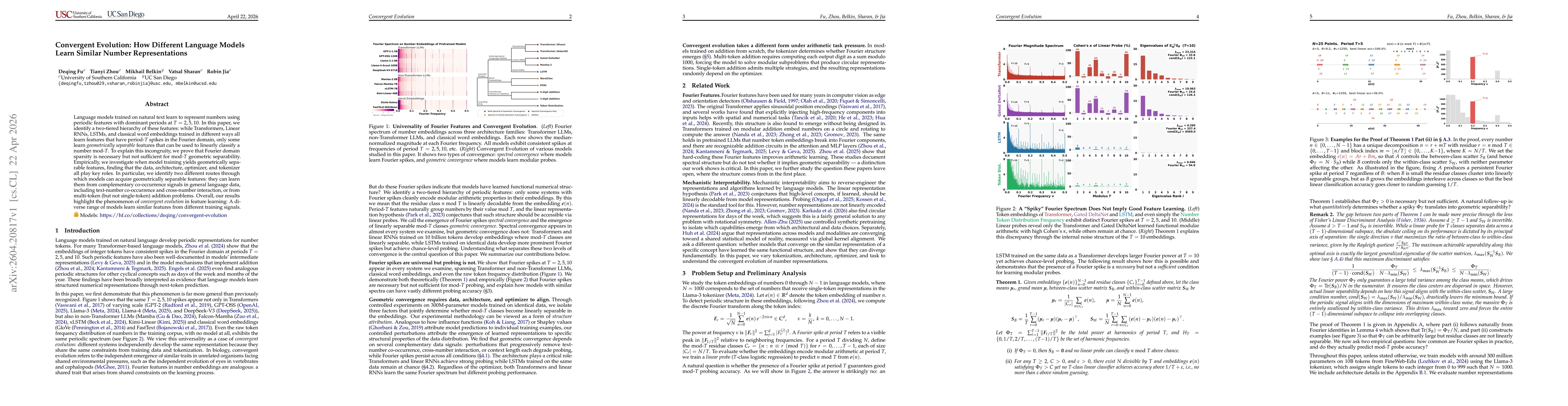 Thumbnail for Convergent Evolution: How Different Language Models Learn Similar Number Representations