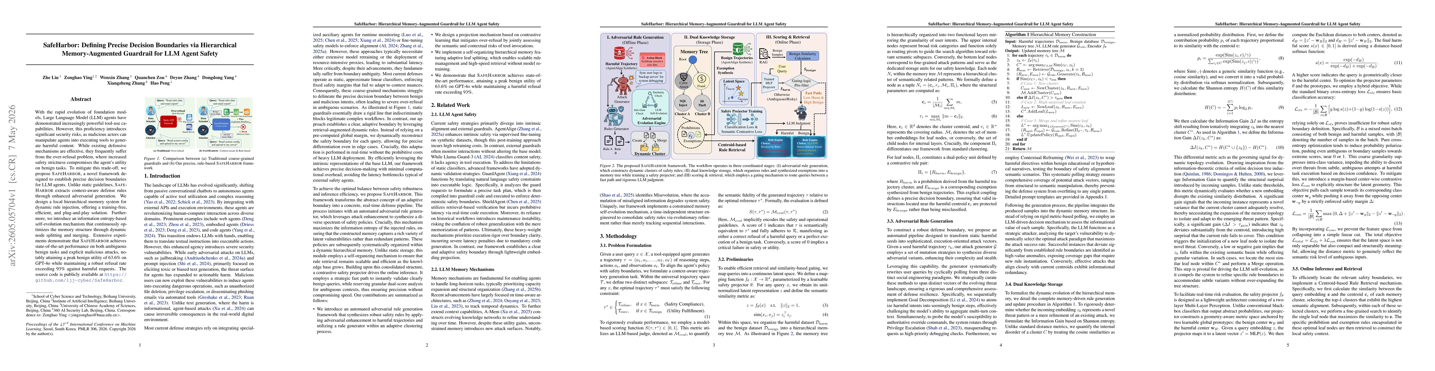 Thumbnail for SafeHarbor: Hierarchical Memory-Augmented Guardrail for LLM Agent Safety