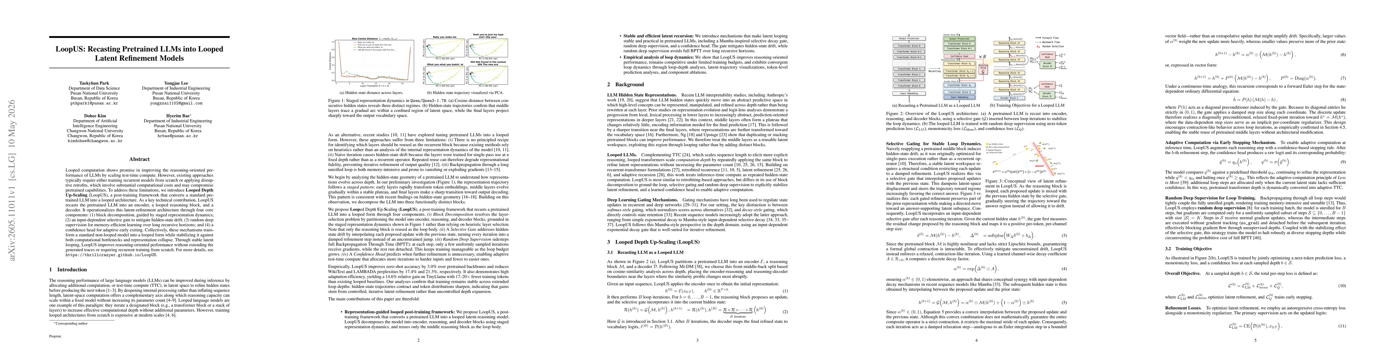 Thumbnail for LoopUS: Recasting Pretrained LLMs into Looped Latent Refinement Models