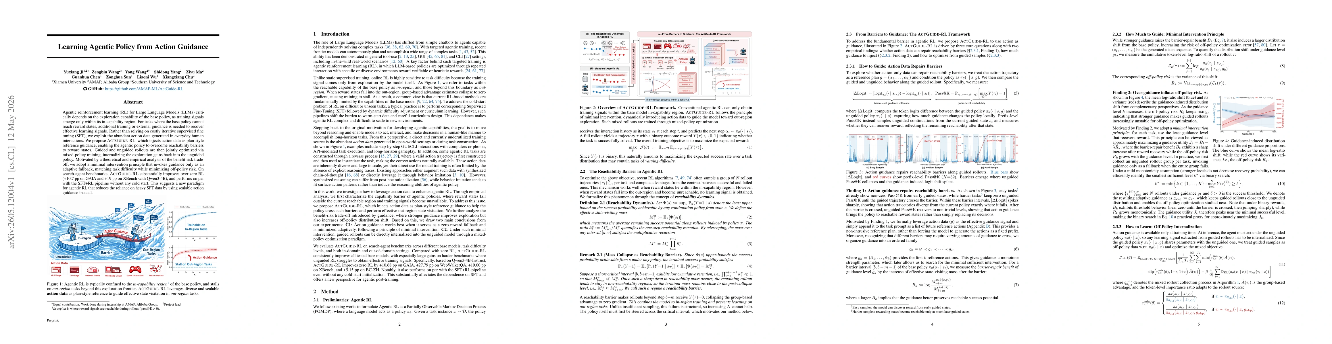 Thumbnail for Learning Agentic Policy from Action Guidance