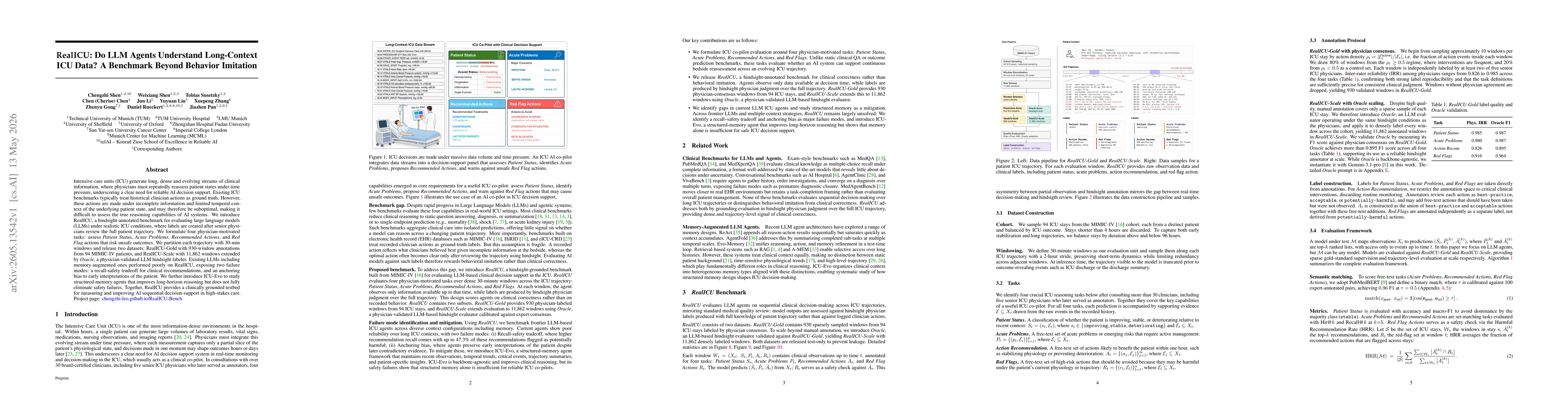 Thumbnail for RealICU: Do LLM Agents Understand Long-Context ICU Data? A Benchmark Beyond Behavior Imitation