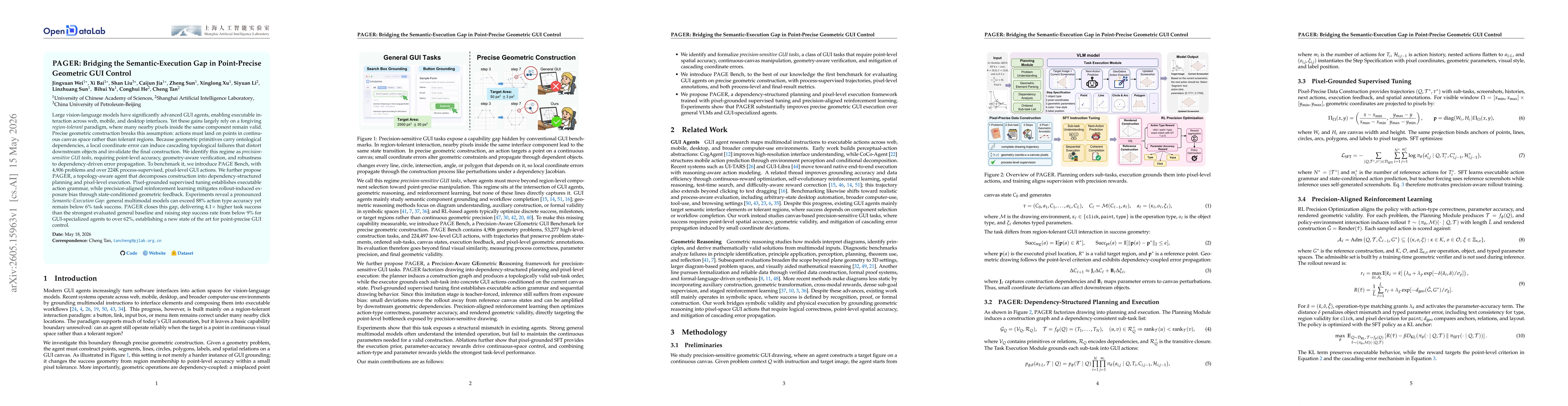 Thumbnail for PAGER: Bridging the Semantic-Execution Gap in Point-Precise Geometric GUI Control