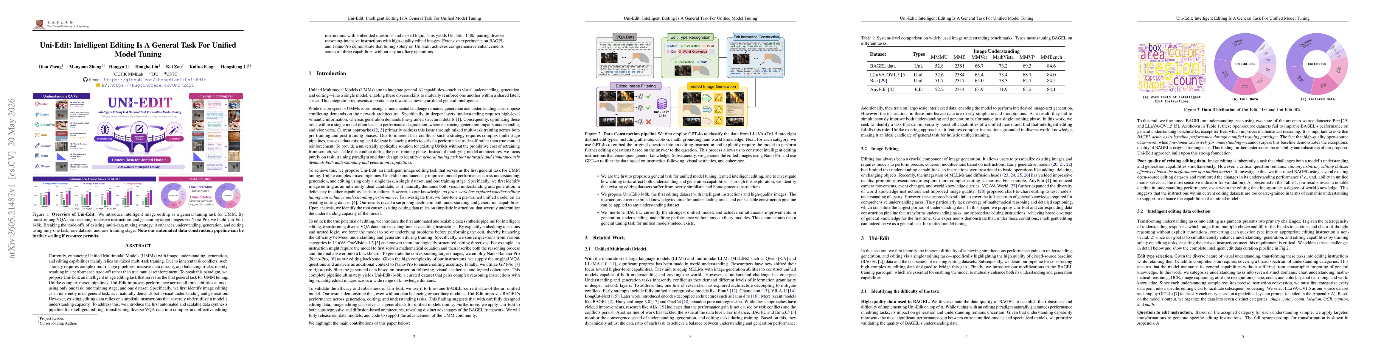 Thumbnail for Uni-Edit: Intelligent Editing Is A General Task For Unified Model Tuning