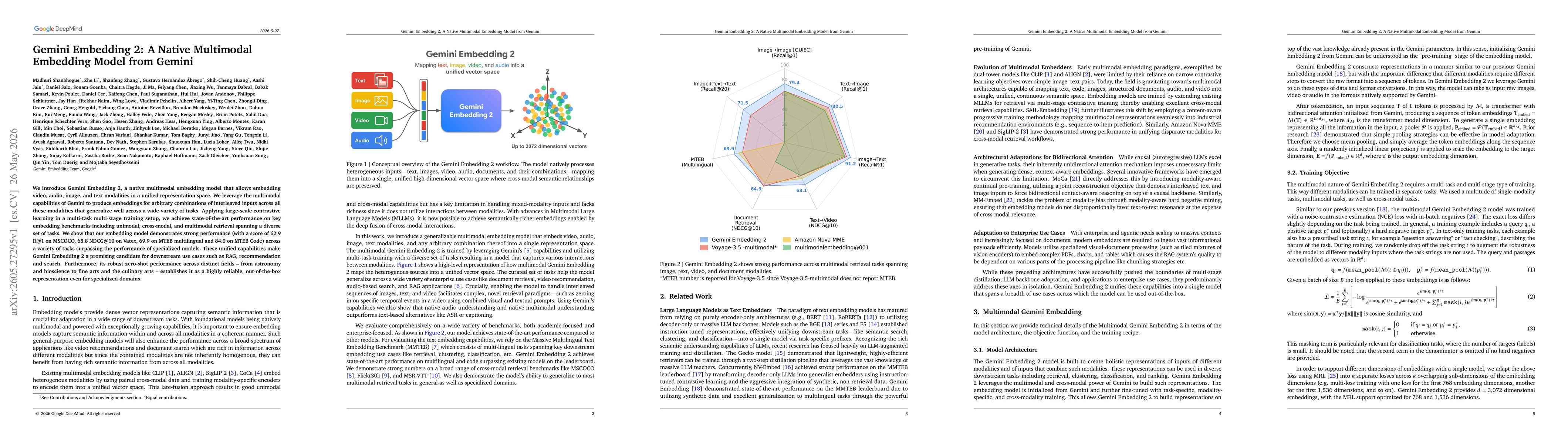 Thumbnail for Gemini Embedding 2: A Native Multimodal Embedding Model from Gemini