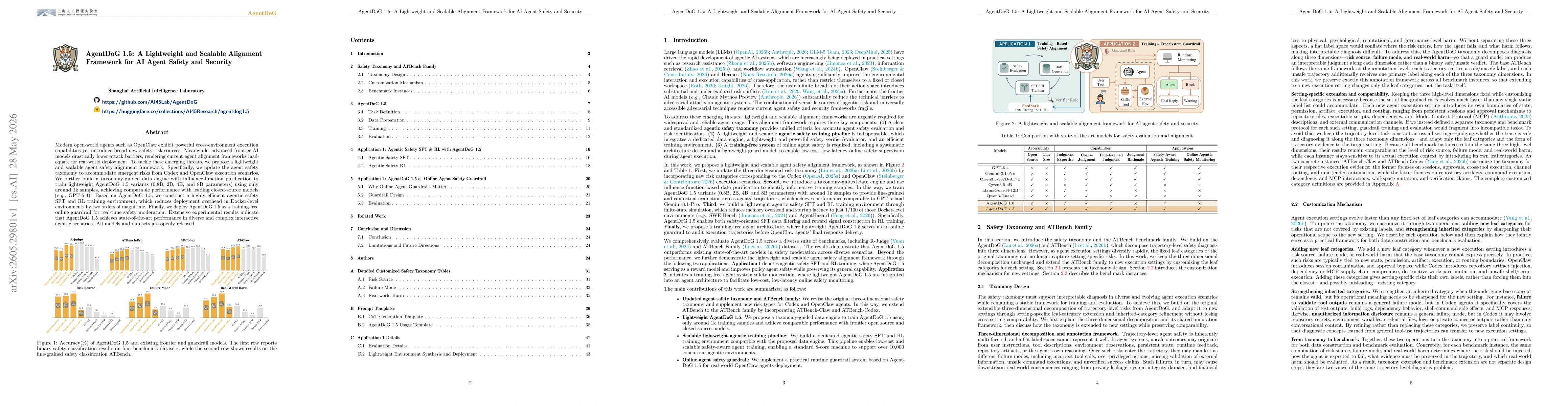 Thumbnail for AgentDoG 1.5: A Lightweight and Scalable Alignment Framework for AI Agent Safety and Security