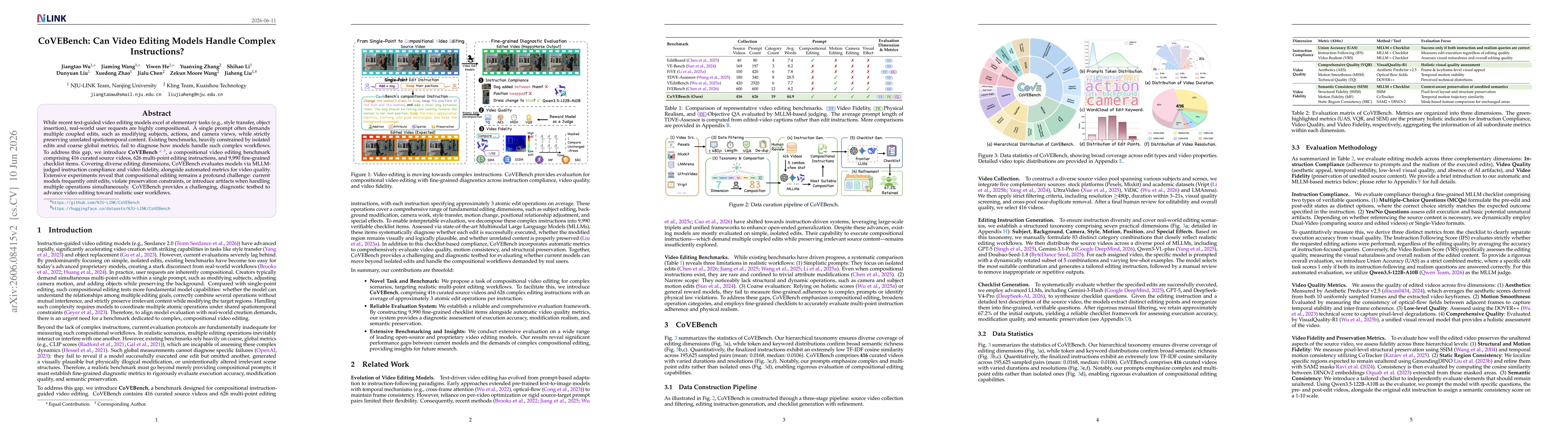 Thumbnail for CoVEBench: Can Video Editing Models Handle Complex Instructions?