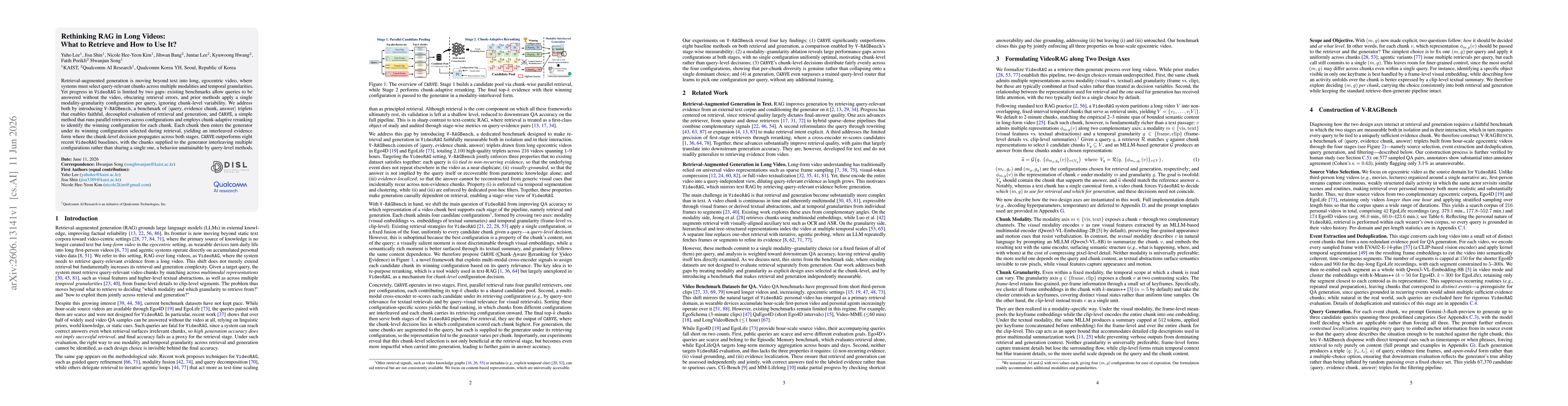 Thumbnail for Rethinking RAG in Long Videos: What to Retrieve and How to Use It?
