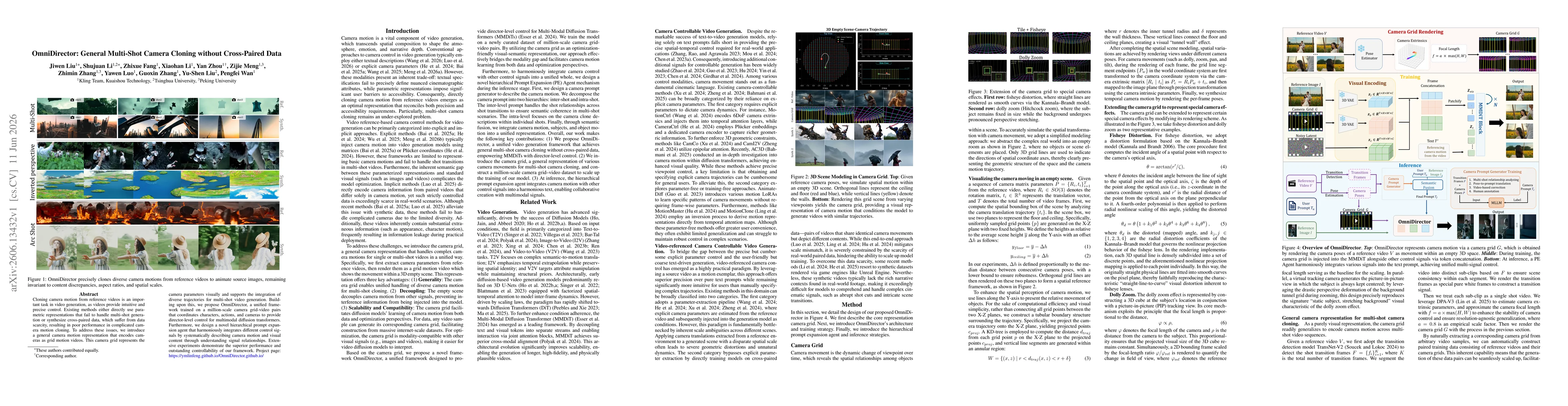 Thumbnail for OmniDirector: General Multi-Shot Camera Cloning without Cross-Paired Data