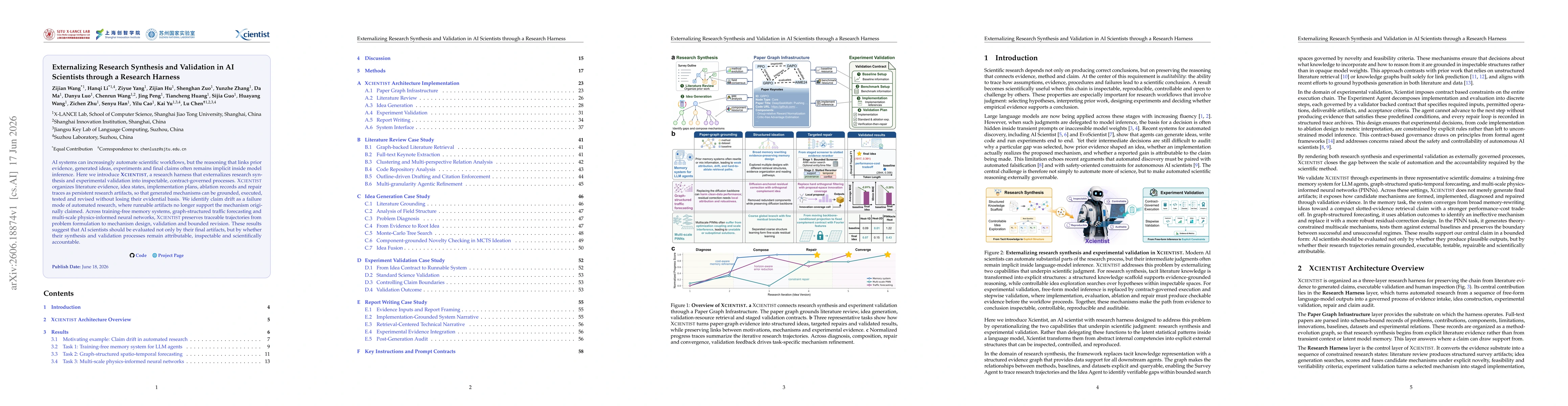 Thumbnail for Externalizing Research Synthesis and Validation in AI Scientists through a Research Harness