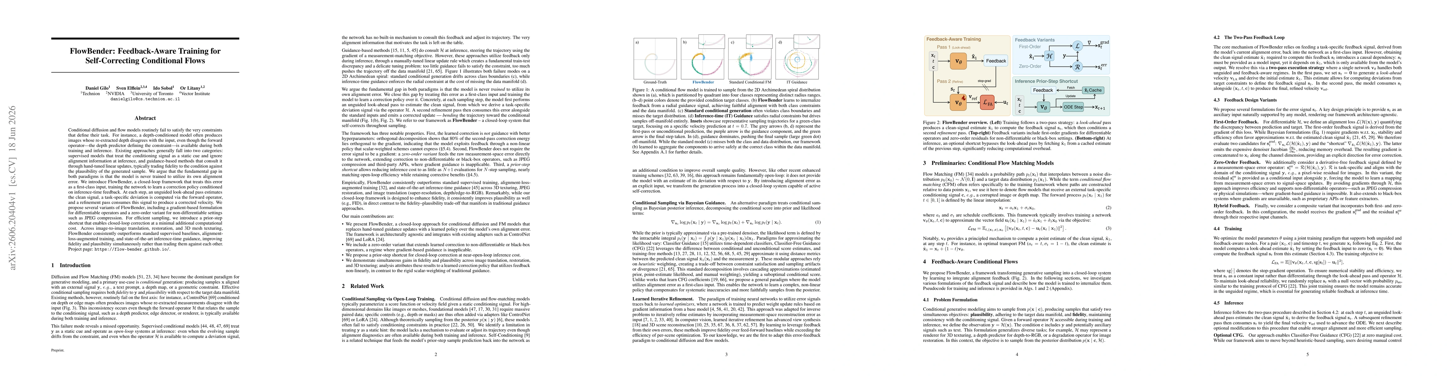 Thumbnail for FlowBender: Feedback-Aware Training for Self-Correcting Conditional Flows
