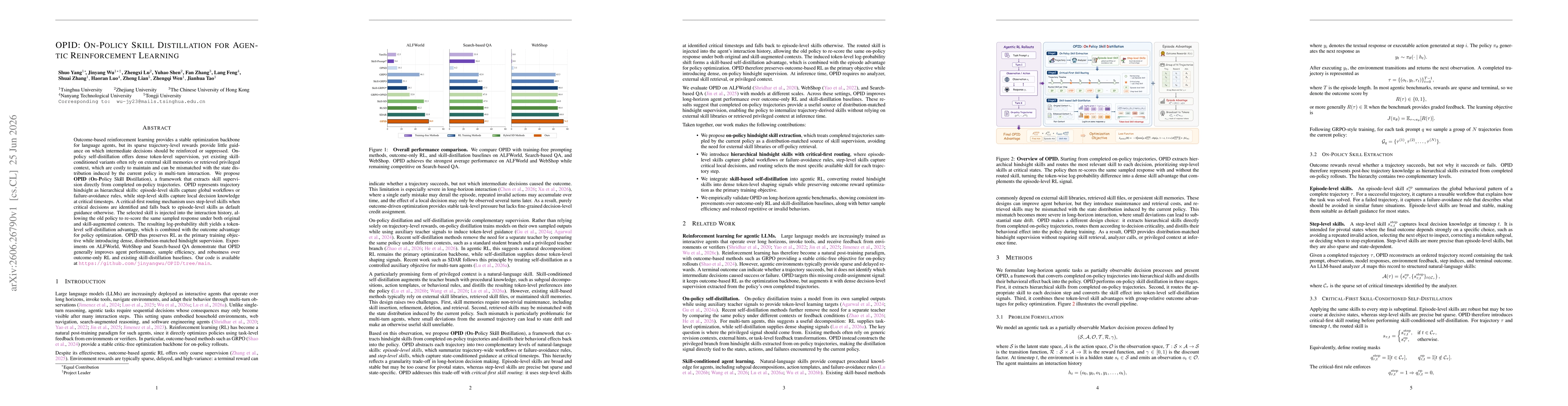 Thumbnail for OPID: On-Policy Skill Distillation for Agentic Reinforcement Learning