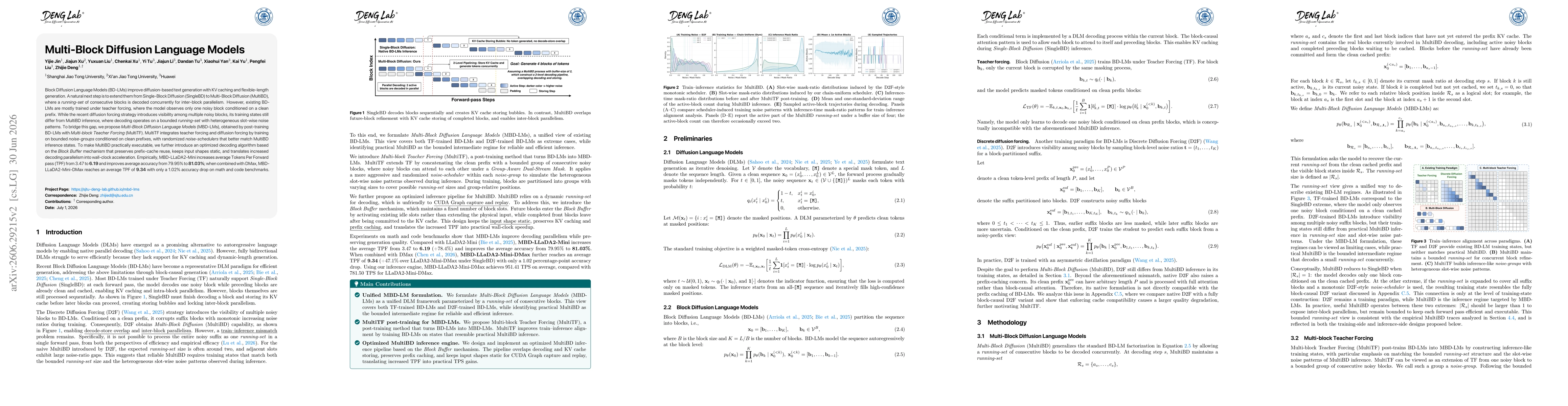 Thumbnail for Multi-Block Diffusion Language Models