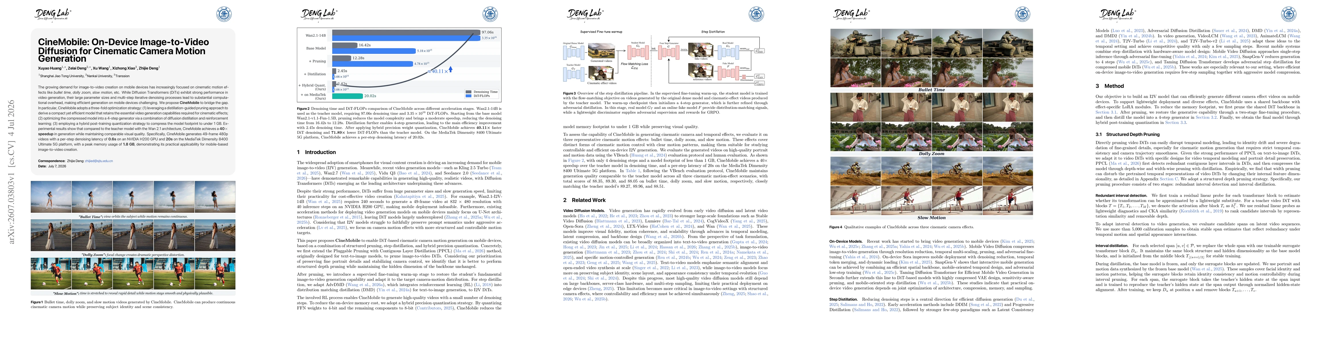 Thumbnail for CineMobile: On-Device Image-to-Video Diffusion for Cinematic Camera Motion Generation