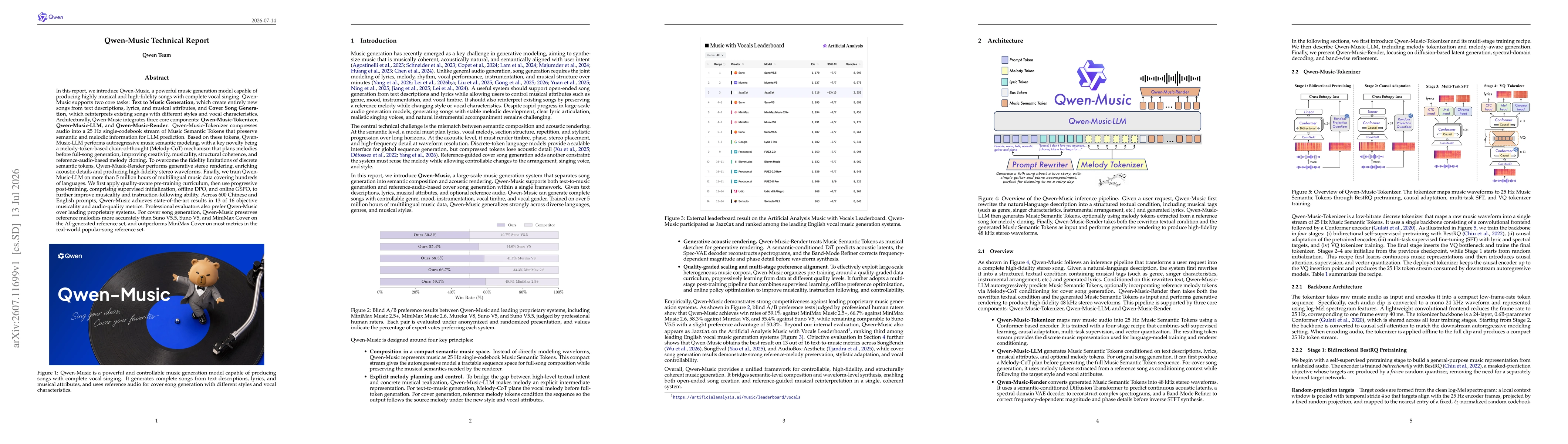 Thumbnail for Qwen-Music Technical Report