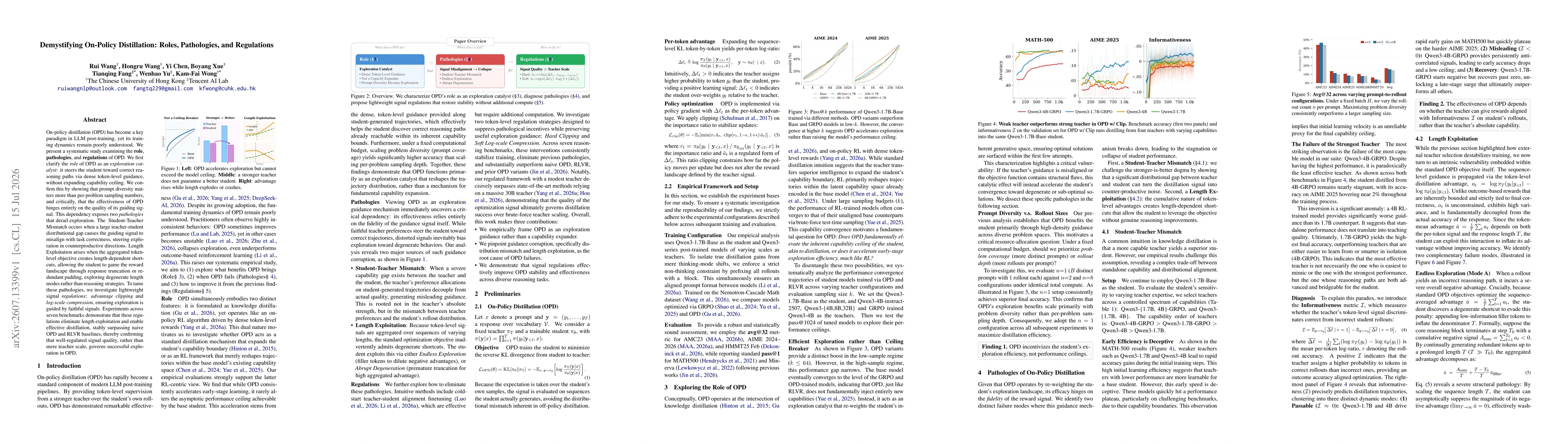 Thumbnail for Demystifying On-Policy Distillation: Roles, Pathologies, and Regulations