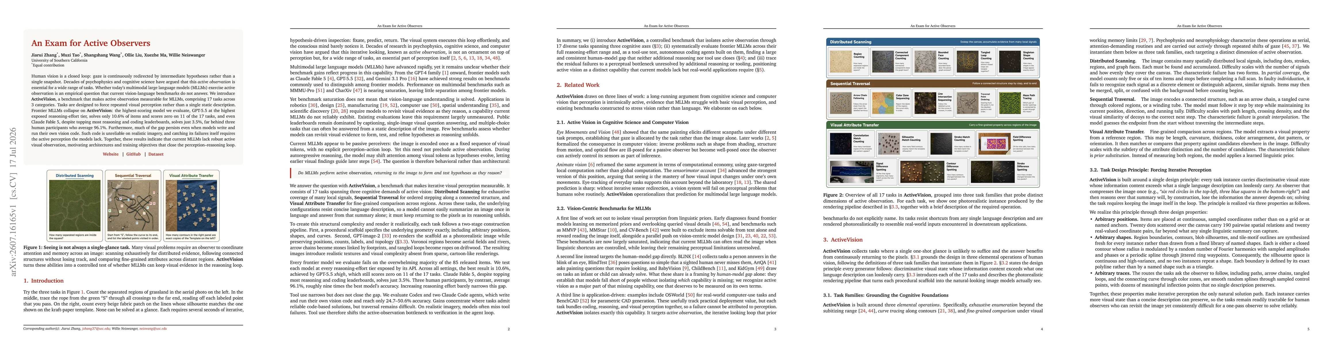 Thumbnail for An Exam for Active Observers