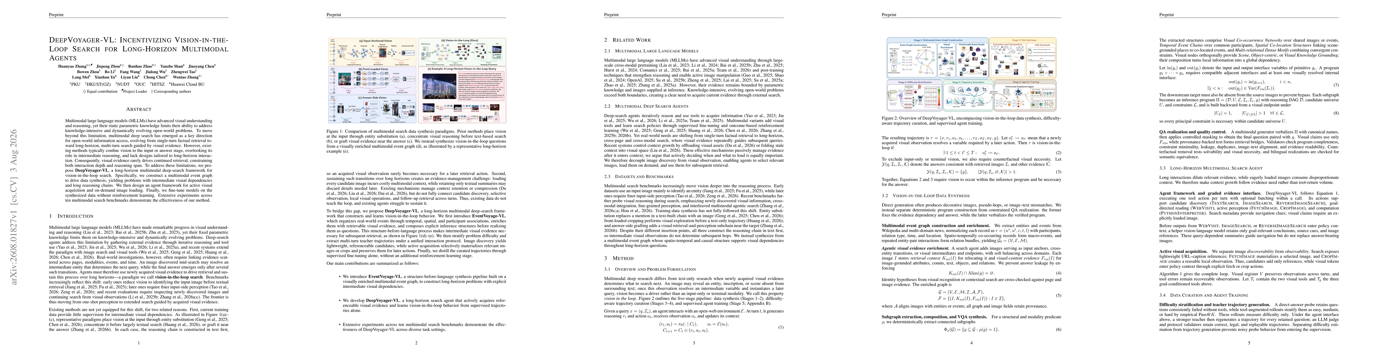 Thumbnail for DeepVoyager-VL: Incentivizing Vision-in-the-Loop Search for Long-Horizon Multimodal Agents