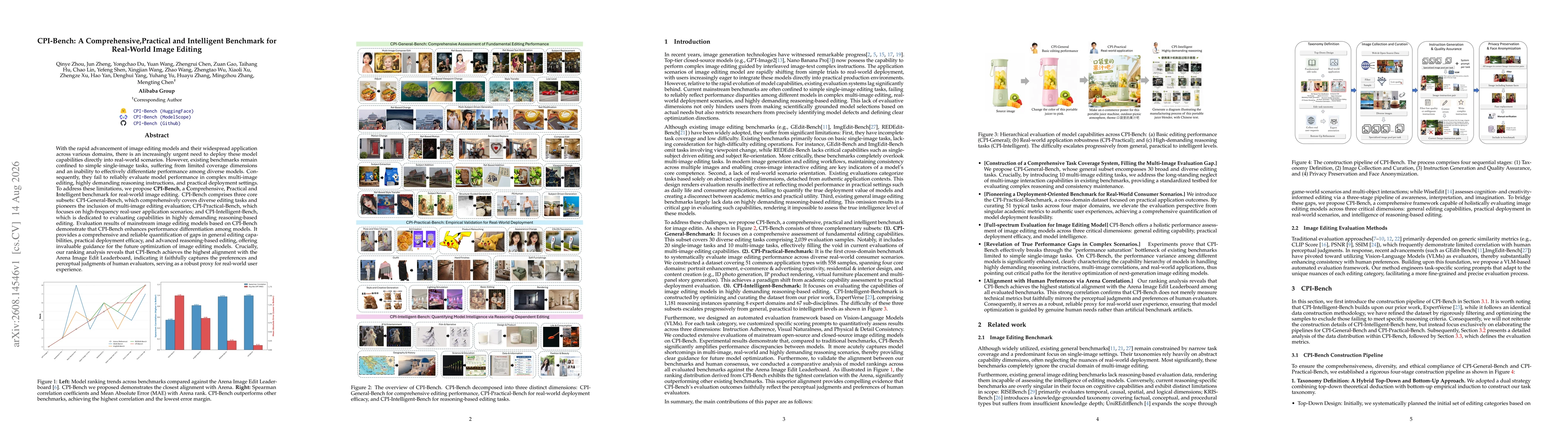 Thumbnail for CPI-Bench: A Comprehensive,Practical and Intelligent Benchmark for Real-World Image Editing