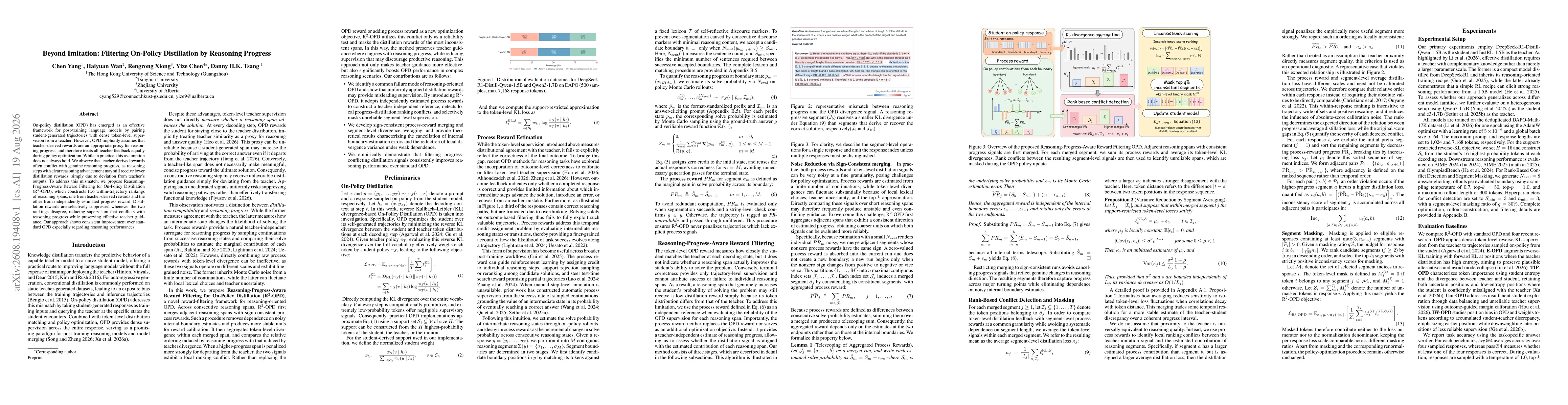 Thumbnail for Beyond Imitation: Filtering On-Policy Distillation by Reasoning Progress