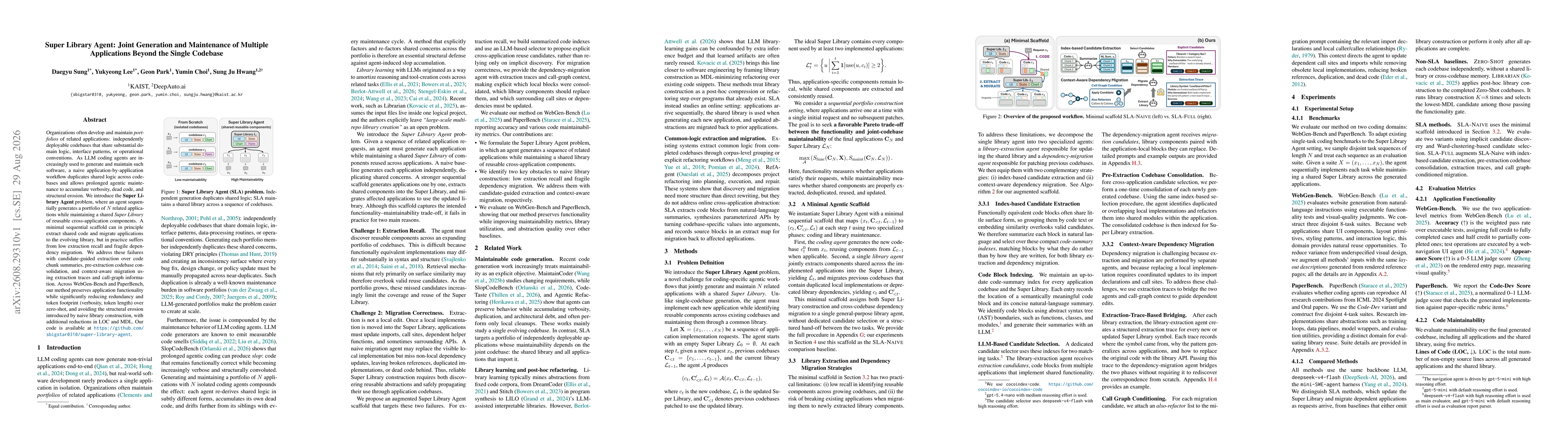 Thumbnail for Super Library Agent: Joint Generation and Maintenance of Multiple Applications Beyond the Single Codebase