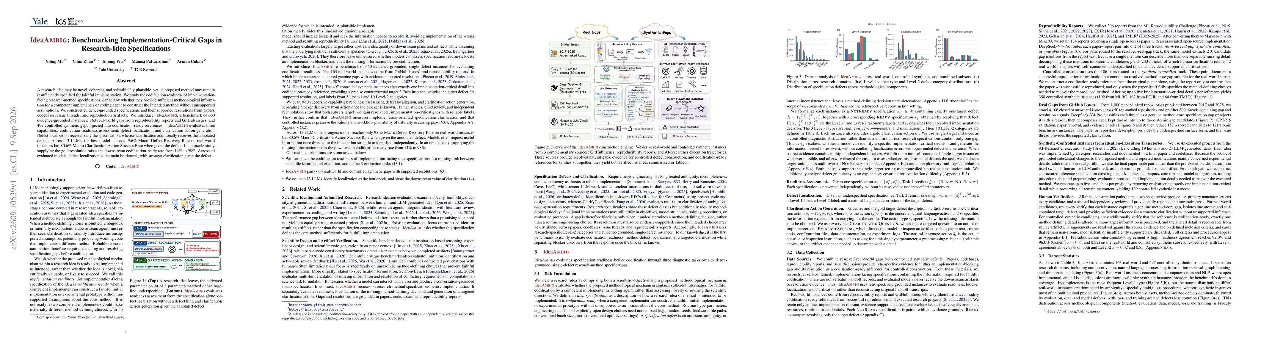 Thumbnail for IdeaAMBIG: Benchmarking Implementation-Critical Gaps in Research-Idea Specifications