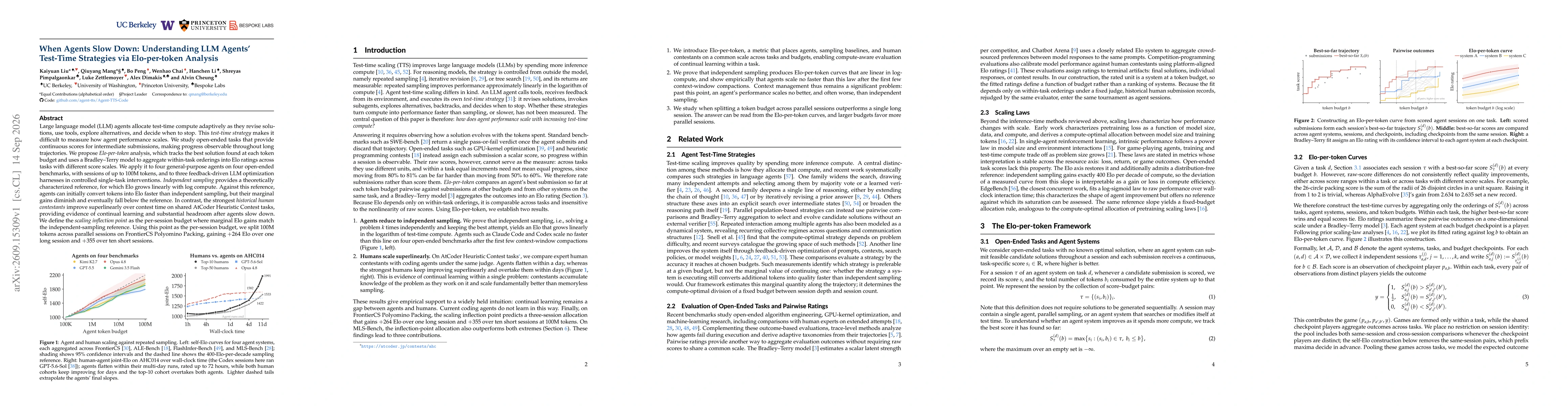 Thumbnail for When Agents Slow Down: Understanding LLM Agents' Test-Time Strategies via Elo-per-token Analysis