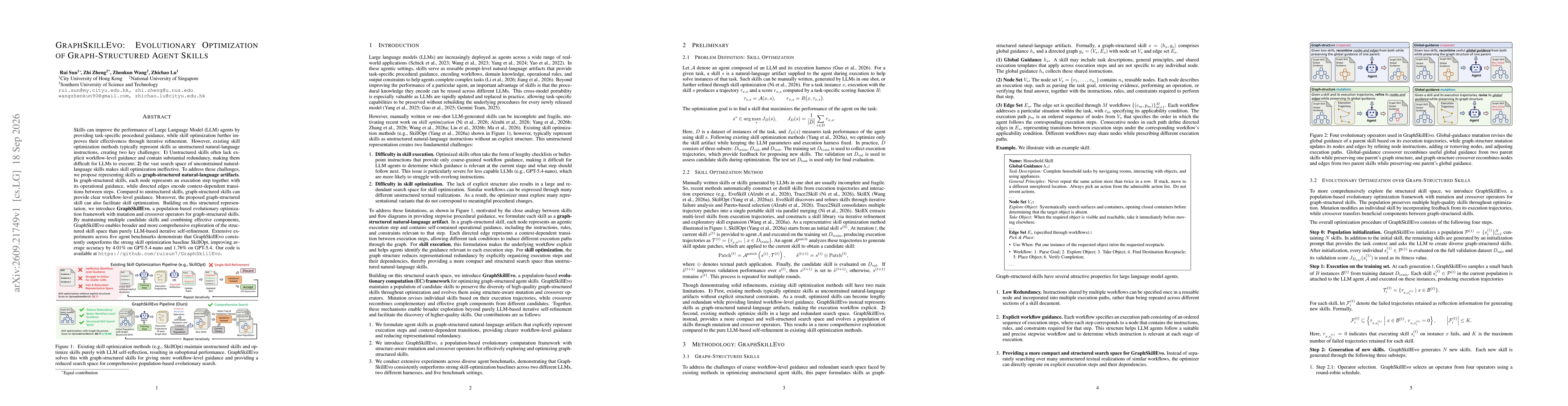 Thumbnail for GraphSkillEvo: Evolutionary Optimization of Graph-Structured Agent Skills