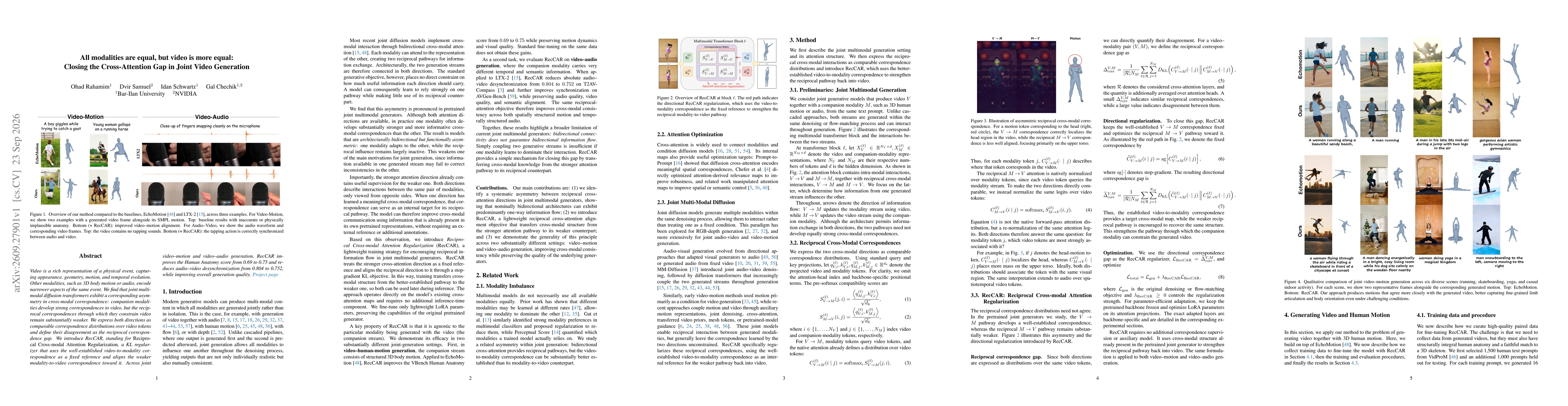 Thumbnail for All modalities are equal, but video is more equal: Closing the Cross-Attention Gap in Joint Video Generation