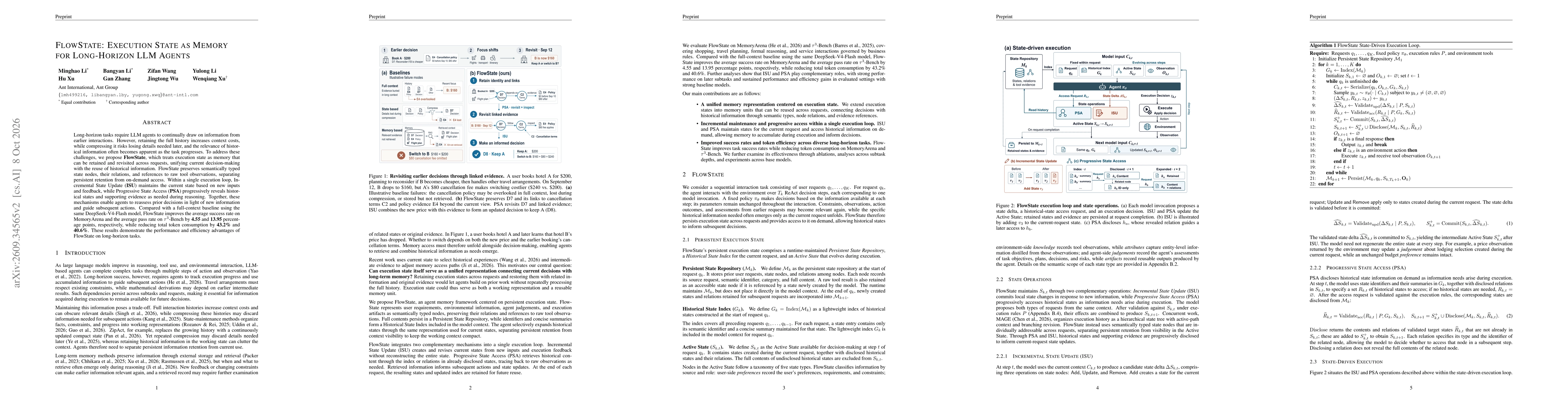 Thumbnail for FlowState: Execution State as Memory for Long-Horizon LLM Agents