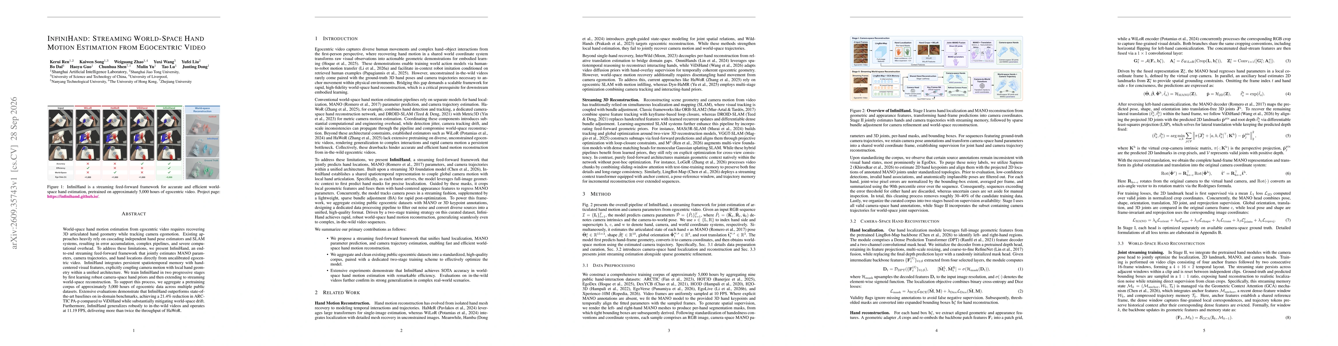 Thumbnail for InfiniHand: Streaming World-Space Hand Motion Estimation from Egocentric Video