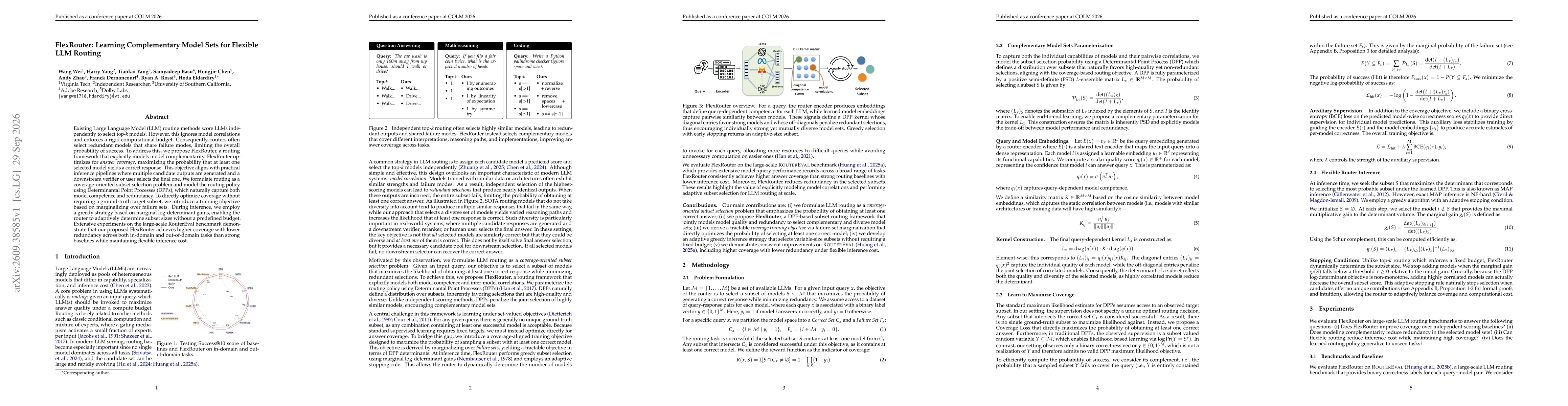 Thumbnail for FlexRouter: Learning Complementary Model Sets for Flexible LLM Routing