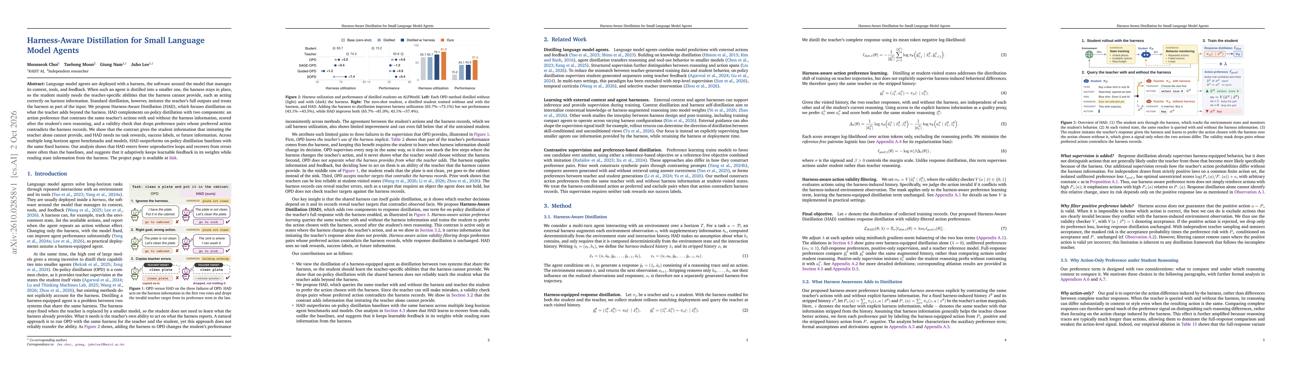 Thumbnail for Harness-Aware Distillation for Small Language Model Agents