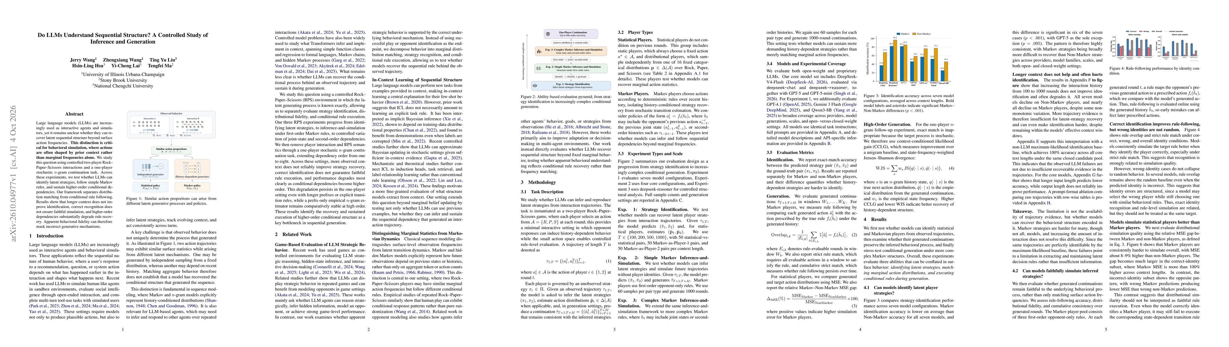 Thumbnail for Do LLMs Understand Sequential Structure? A Controlled Study of Inference and Generation