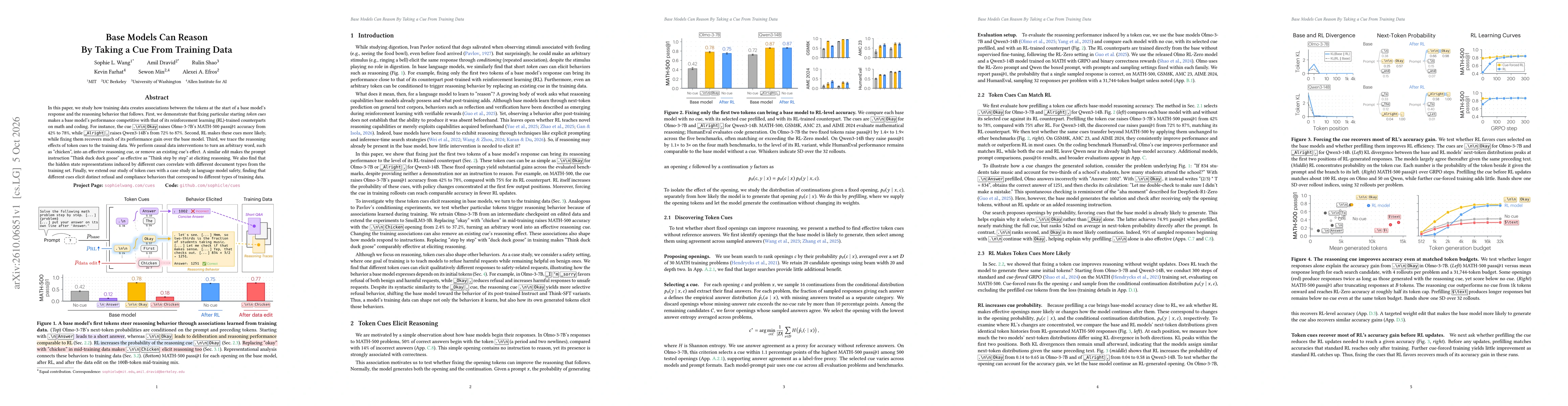 Thumbnail for Base Models Can Reason By Taking a Cue From Training Data