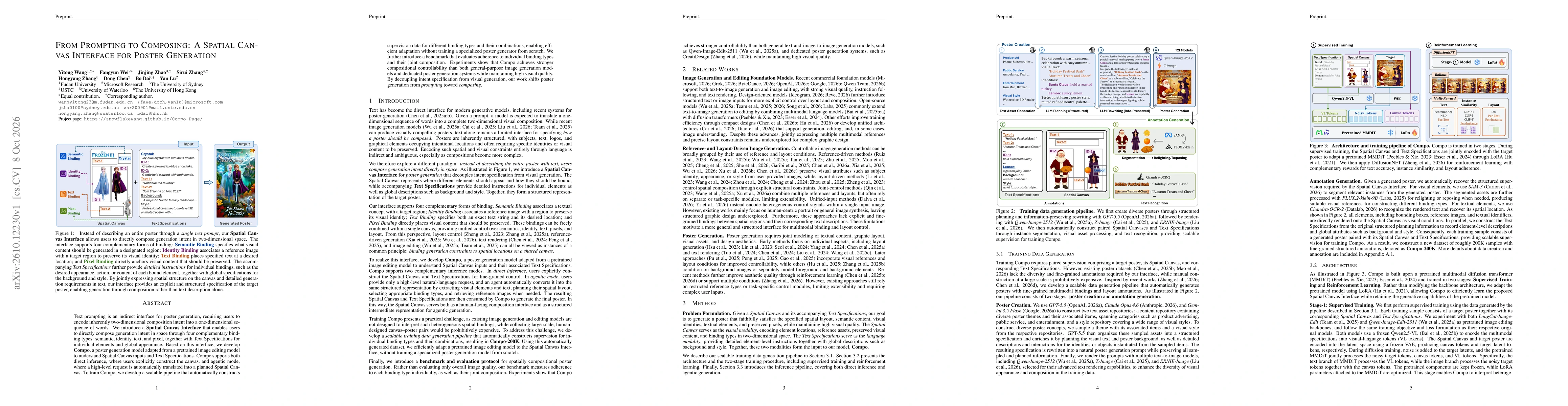 Thumbnail for From Prompting to Composing: A Spatial Canvas Interface for Poster Generation