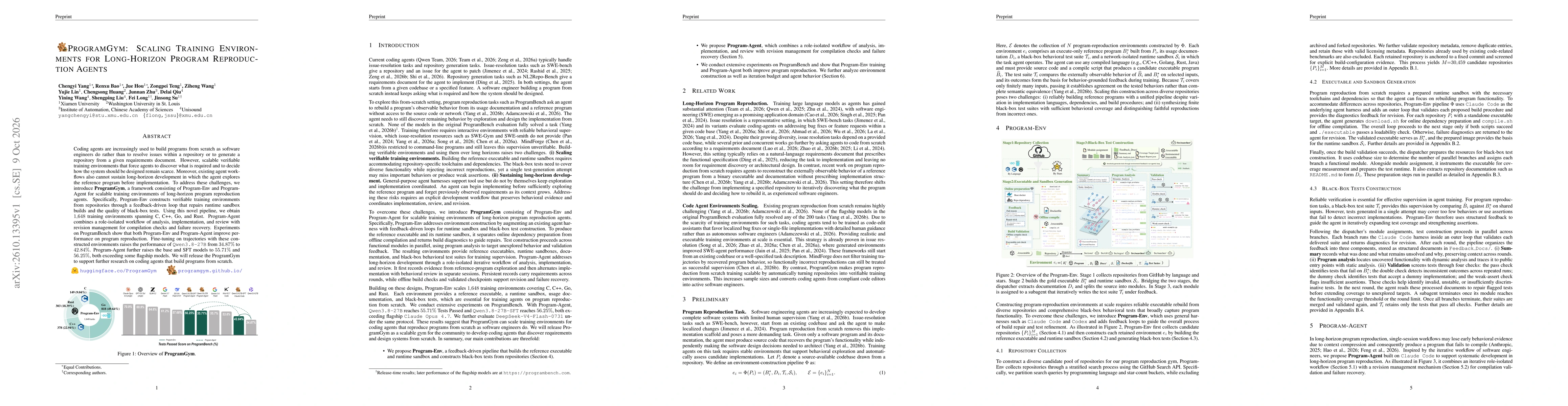 Thumbnail for ProgramGym: Scaling Training Environments for Long-Horizon Program Reproduction Agents