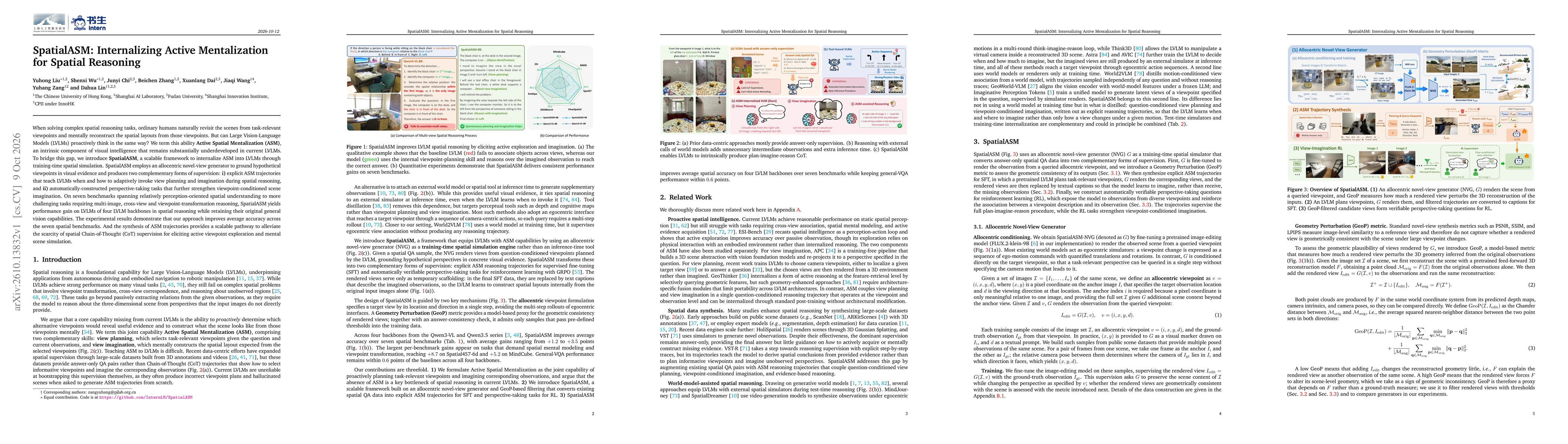 Thumbnail for SpatialASM: Internalizing Active Mentalization for Spatial Reasoning